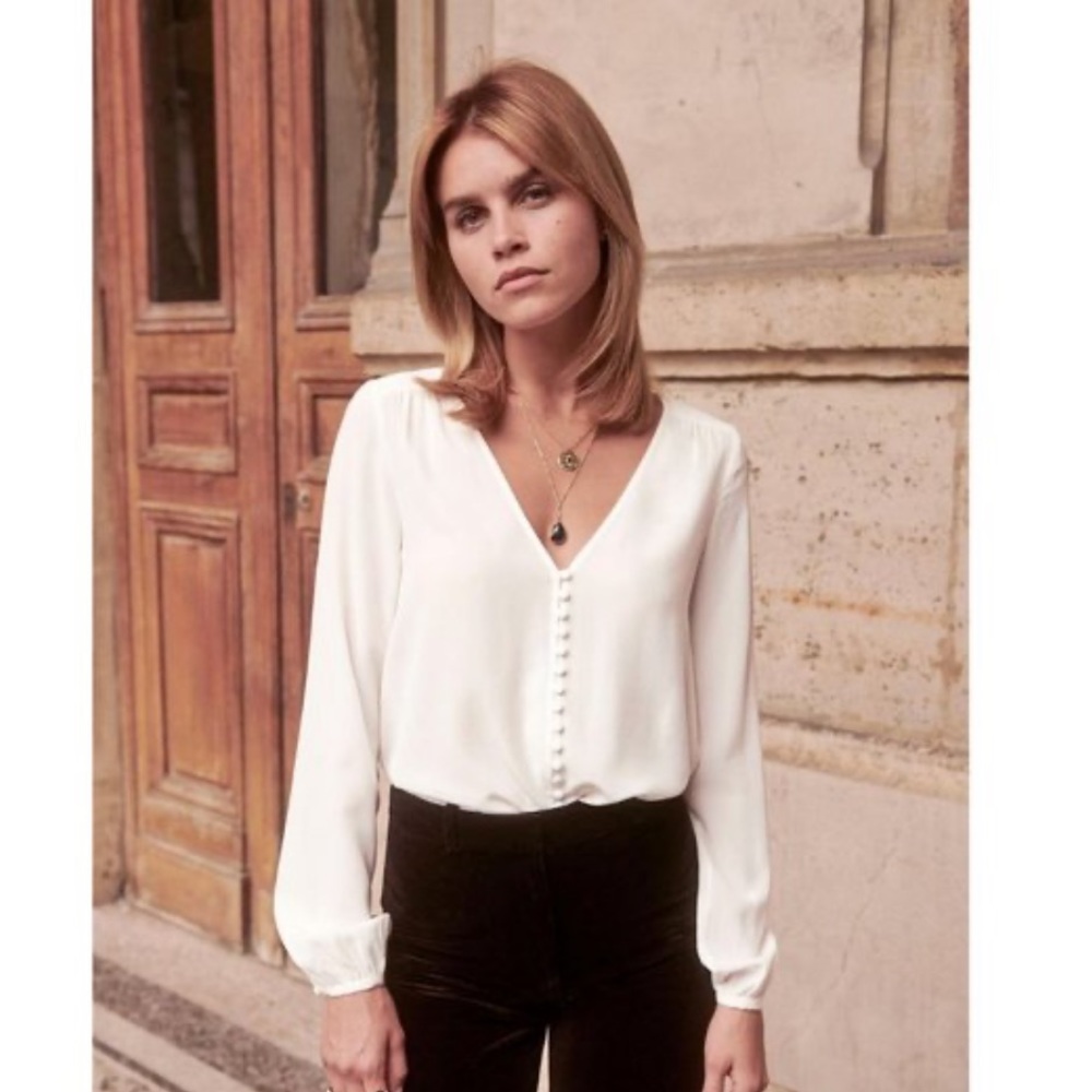 Sezane 42 silk top